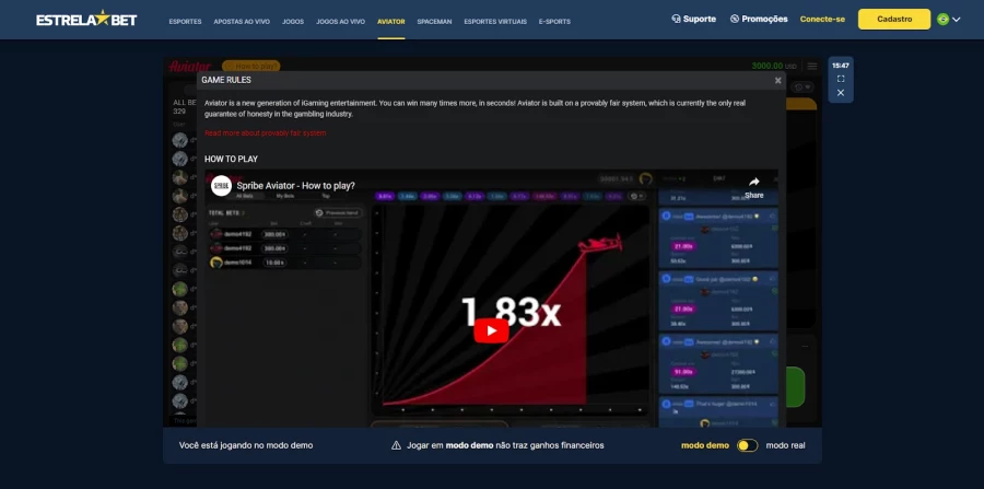 Aviator Estrela bet acessando