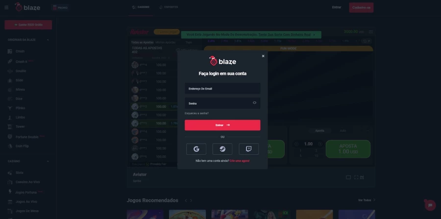 Aviator Blaze Acesso