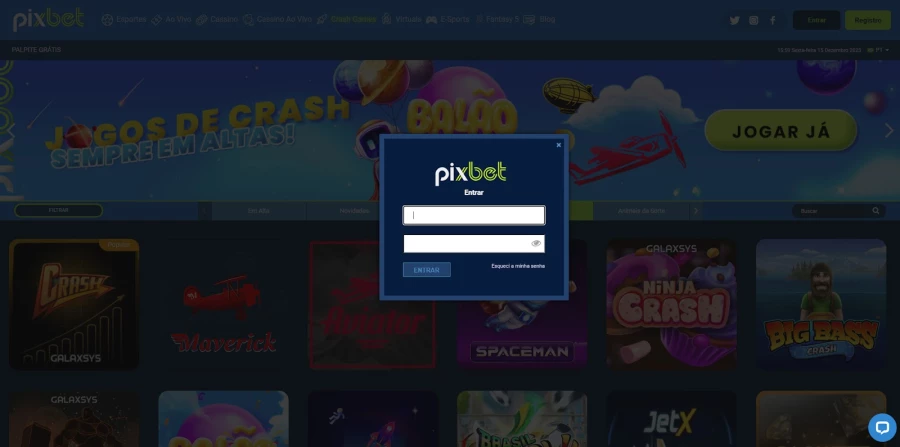 Aviator Pixbet acesso