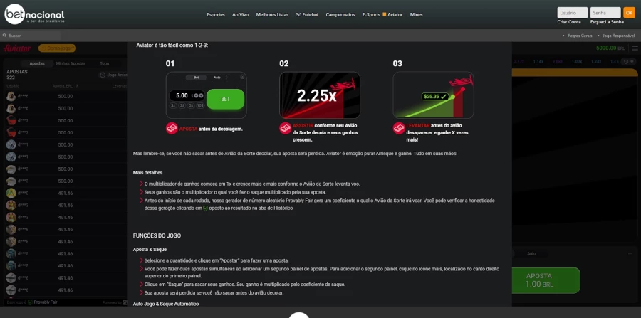 Aviator Betnacional mec&acirc;nica