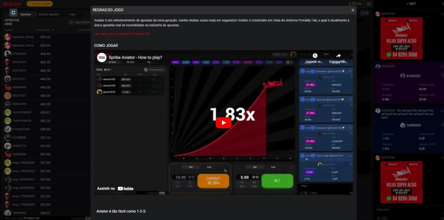 Aviator Bet365 regras