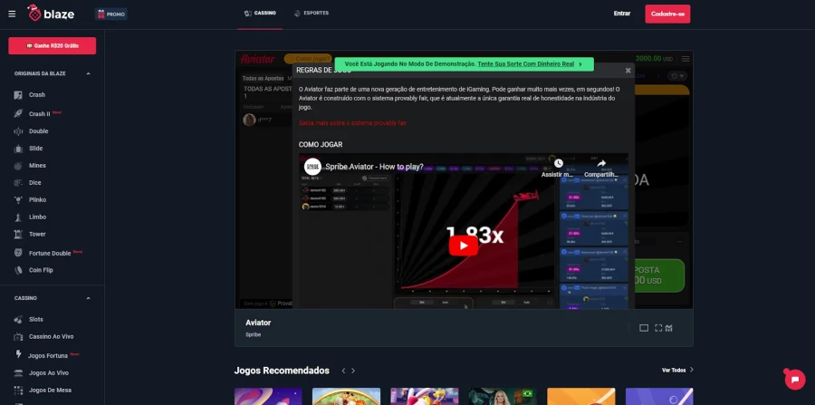 Jogar Aviator&nbsp;no Blaze